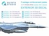 Quinta Studio QP32012 F-16 block 40/42 reinforcement plates (Tamiya) 1/32