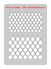 Paint Forge PFST013L STENCIL - DRAGON SCALE