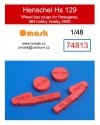 Omask 74813 Henschel Hs 129 wheel bay plugs (for Hasegawa, MN Hobby, Hobby 2000)) 1/48