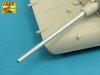 Aber 35L-262 Lufa 128mm do niemieckiego czołgu E-100 z wieżą Krupp 1/35