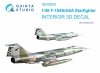 Quinta Studio QD48223 F-104S/ASA 3D-Printed & coloured Interior on decal paper (Kinetic) 1/48