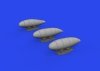 Eduard 648906 Bf 109K external fuel tanks Eduard 1/48