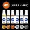 AK Interactive AK11608 METALLICS SET 6x17 ml