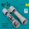 RESKIT RSU32-0194 F-4 (B, C, D, N) Phantom II exhaust nozzles for Tamiya kit (3d Printed) 1/32