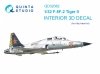 Quinta Studio QD32082 F-5F-2 3D-Printed coloured Interior on decal paper (KittyHawk) 1/32