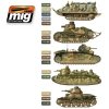 AMMO Mig 7110 WW I and WW II French Camouflage Colors 6x17ml