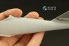 Quinta Studio QRV-023 Double riveting rows (rivet size 0.10 mm, gap 0.4 mm, suits 1/72 scale), White color, total length 6.7 m/22 ft