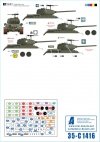 Star Decals 35-C1416 Cyprus 74 1. Turkish invasion of Cyprus in 1974. Turkish and Greek Cypriot AFVs. M47, M48A1, M113A1, M106A1, T-34/85, BTR-152, Marmon-Herrington Mk IVF 1/35