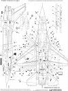 HobbyDecal ST32026V1 F-16 Stencils 4 ver 1 for 1/32 Academy kit