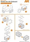 AK Interactive AK8230 LASER CUT WOODEN BOX 004 BIOHAZARD (3 UNITS) 1/35