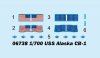 Trumpeter 06738 USS Large cruiser Alaska 1/700
