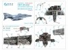 Quinta Studio QDS-48387 F-4E early with slatted wing 3D-Printed & coloured Interior on decal paper (Meng) (Small version) 1/48