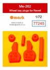 Omask 77245 Me-262 wheel bay plugs (for Revell) 1/72
