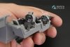 Quinta Studio QD48116 Mirage 2000D 3D-Printed & coloured Interior on decal paper (for Kinetic kit) 1/48