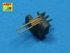 Aber 350L-37 Set of 8 pcs 127 mm barrels with recoil for Japan ships (1:350)