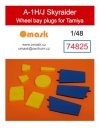 Omask 74825 A-1H/J Skyraider wheel bay plugs (for Tamiya 61058, 61073) 1/48