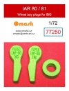 Omask 77250 IAR 80 / 81 wheel bay plugs (for IBG) 1/72