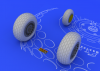 Eduard 648057 P-61 wheels 1/48 (GREAT WALL HOBBY)