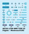 Trumpeter 06720 HMS TYPE 23 Frigate – Montrose (F236) 1/700
