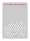 Paint Forge PFST004L STENCIL - DIAMONDS 2
