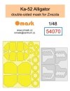 Omask 54070 Ka-52 Alligator double-sided mask (for Zvezda 4830) 1/48