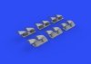 Eduard 632139 P-40 exhaust stacks fishtail 1/32 HASEGAWA