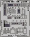 Eduard 73392 Bf 110E S. A. 1/72 AIRFIX