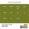 AK Interactive AK11139 GOLDEN OLIVE – STANDARD 17ml