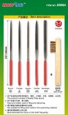 Trumpeter 09964 Assorted needle files set (Middle-Toothed)-3*140mm