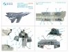 Quinta Studio QDS+48058 Tornado F.3 3D-Printed & coloured Interior on decal paper (Revell) (small version) (with 3D-printed resin parts) 1/48