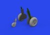 Eduard 644277 Bf 108 spoked wheels LooKplus EDUARD 1/48