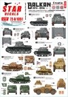 Star Decals 72-A1051 Balkan WW2 # 1. Croatia in WW2. Ustache/Ustacha tanks 1/72