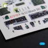 KELIK K72110 F-16 CJ (Block 50) interior 3D decals for Tamiya kit 1/72