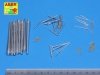 Aber 200L-04 Set of barrels for Bismarck 380mm x 8, 150mm x 12, 105mm x 16 37mm x 16, 20mm x 22 1/200