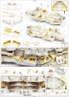 Pontos 37034FB USS BB-63 Missouri 1945 Advanced Detail Up Set for Hobbyboss Kit (Deck Blue 20B stained wooden deck) 1/350