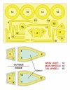Omask 54060 P-47D Thunderbolt double-sided mask (for Miniart) 1/48