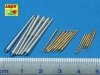Aber 350L-44 Set of barrels 280mm x 6; 150mm x 8; 105mm x 6 for Admiral Graf Spee class battleships (1:350)