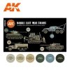 AK Interactive AK11648 3G MIDDLE EAST WAR COLORS 6x17ml