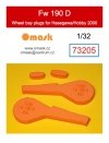Omask 73205 Fw 190 D wheel bay plugs (for Hasegawa/Hobby 2000) 1/32