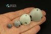 Quinta Studio QRV-042 Radial riveting rows (rivet size 0.25 mm, gap 1.0 mm, suits 1/24), White color 1/24
