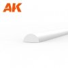 AK Interactive AK6552 HALF CANE 2.00 X 350MM – STYRENE HALF CANE – (4 UNITS)