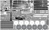 Pontos 37025FN IJN Musashi 1944 Detail up set Advanced Hinoki Tone Deck (1:350)