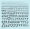 Star Decals 35-C1011 Arabic numerals 1. BLACK 0-9 3 1/35