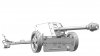 Das Werk DW35027 German 7,5cm Pak40 with 4 Figures 1/35