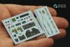 Quinta Studio QD32208 P-40F WarHawk 3D-Printed coloured Interior on decal paper (Trumpeter) 1/32