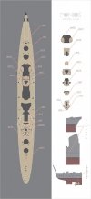 Pontos 35017WD1 DKM Printz Eugen Wooden Deck set (1:350)