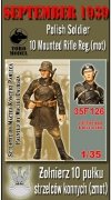 ToRo Model 35F126 Wrzesień 1939 - Żołnierz 10 Płk. Strzelców Konnych / September 1939 - Polish Soldier, 10 Mounted Rifle Reg.(mot) Figurine with decals / Two different heads included 1/35