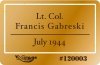 Mirage 120003 Lt. Col. Francis GABRESKI (July 1944) 200mm