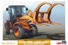 Hasegawa 66105 Hitachi Wheel Loader ZW100-6 Log Grapple Working Machine 1/35