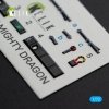 KELIK K72095 J-20 Mighty Dragon - interior 3D decals for Dream Model kit 1/72
